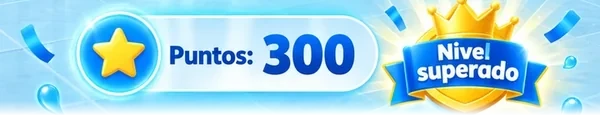 300 puntos. Nivel superado.